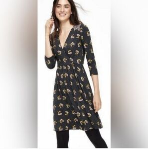 Boden Glenda Faux Wrap Jersey Dress 6L